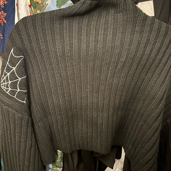 Disturbia Black Spider Web Bolero - Picture 5 of 6